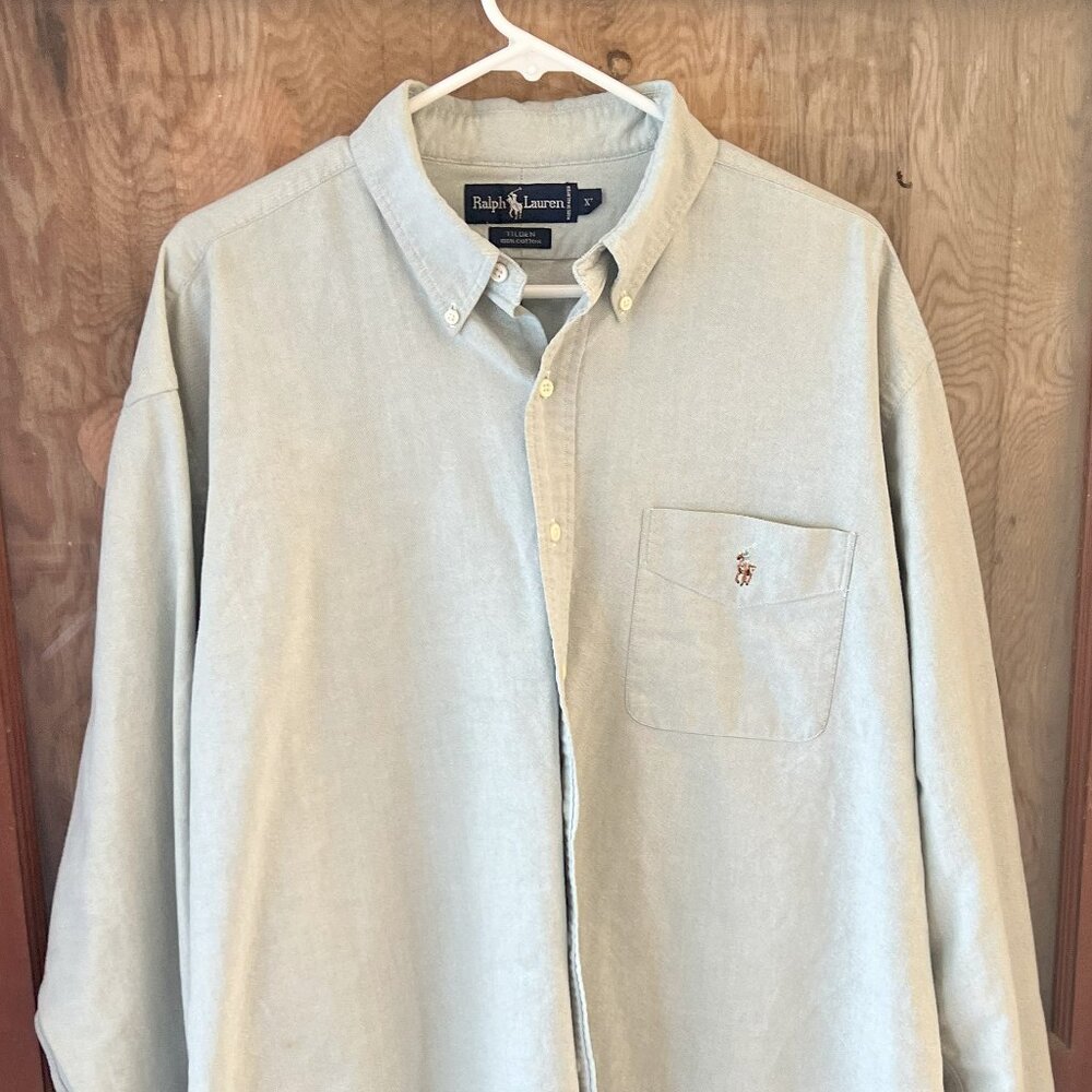 Polo Ralph Lauren Light Green Oxford Dress Shirt